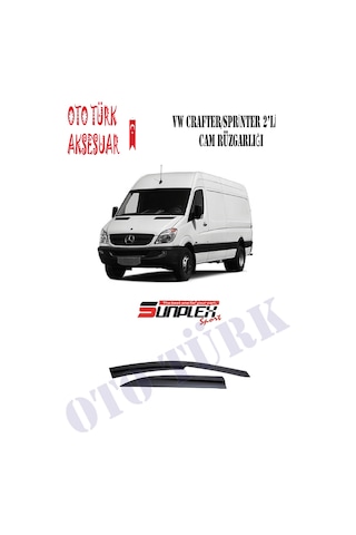 Volkswagen Crafter 2008-2017 Mugen Cam Rüzgarlığı Ön Sunplex