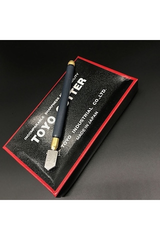 Xindoker Toyo Cam Kesici Tc-17 Modeli Demir Saplı Kayar Tip Sarı Cam Kesi Toolu