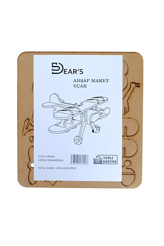 Ahşap Maket Uçak 135 X 120 X 65mm