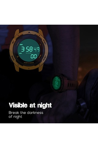 Tenfowee Mars Kırmızı Spor Saati - 50m Su Geçirmez, Adım/distance/kalori Sayaç, Kronometre, Fstn Ekran, Hafif Ve Şok Direnci, Üniversite Öğrencileri İçin Dış Mekan Sporları