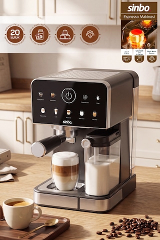 Scm-3036 Pro 20 Bar Espresso Makinesi, 7 Kahve, Süt Hazneli, Kapsül Uyumlu Scm-3036 Pro 20 Bar Espresso Makinesi, 7 Kahve, Süt Hazneli, Kapsül Uyumlu