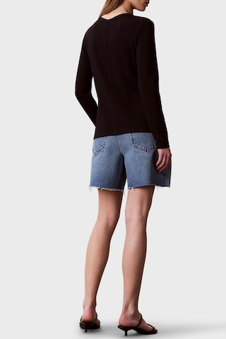 Calvin Klein Logolu V Yaka Düğmeli Hırka Lv047g207gub1 Kadın Hırka Lv047g207g Ub1 Siyah