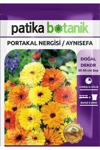 30 Adet Portakal Nergisi - Aynı Sefa Çiçek Tohumu (Calendulaofficinalis)