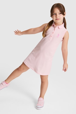 U.S. Polo Assn. Kız Çocuk Açık Pembe Elbise Örme 50325639-vr078 Acık Pembe