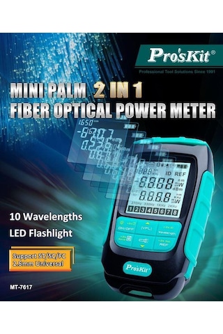 Roskit Mt-7617 2ın1 Fiberoptik Kablo Test Cihazı 500 Data Depolama