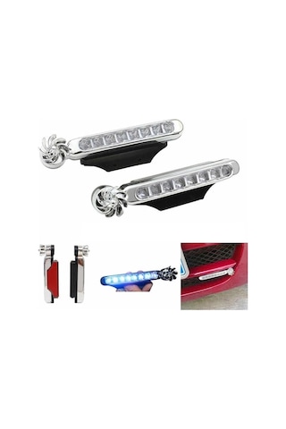 10 Takım Rüzgar Enerjisi Ile Çalışan Led Far Lambası Beyaz