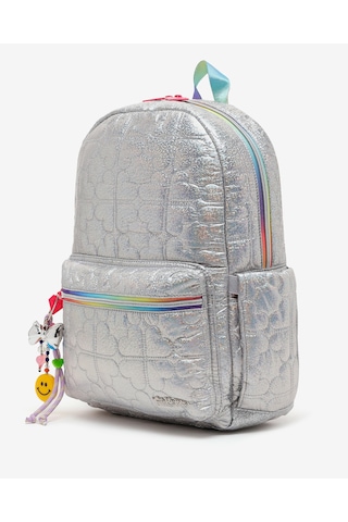 Skechers G Puffy Heart Magıc Backpack Büyük Kız Çocuk Gri Sırt Çantası Sktt30396-grypp