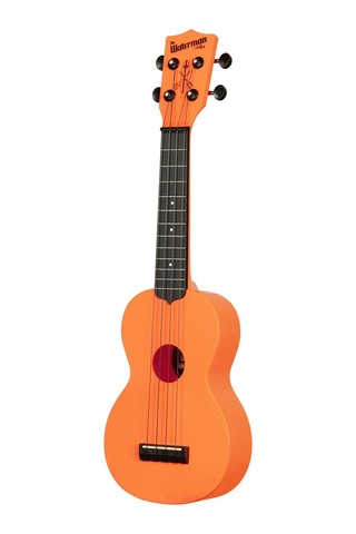 Kala Waterman Recycled Soprano Ukulele Sunset Orange