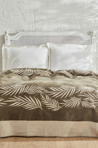 Karaca Home Leaf Çift Kişilik Pamuk Battaniye Haki 200.22.04.0207 Haki