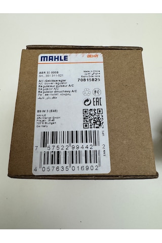 Bmw Klima Tarağı Son Kademe Fan E39 E46 E53 E83 64116923204 Mahle Behr Diğer