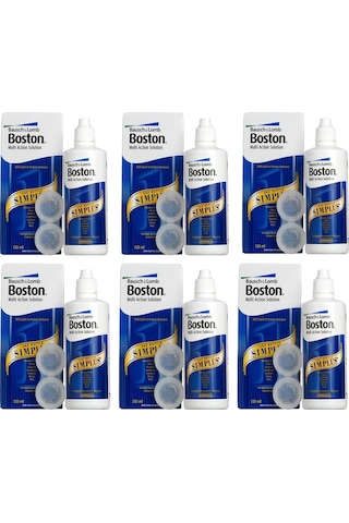 Bausch + Lomb Boston Simplus Sert Lens Solüsyonu 6 x 120 ML