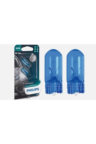 Philips T10 W5w 12v X-tremevision Pro150 Plaka,park Tavan Ampülü, 2'li Paket