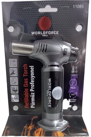 Worldforce Profesyonel Pürmüz Kamp Çakmağı Yüksek Isı Üretir N11.3468 Siyah