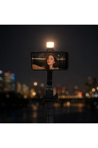 Coverzone Neepho 1.8m Led Işıklı Bluetooth Selfie Çubuğu Tripod K