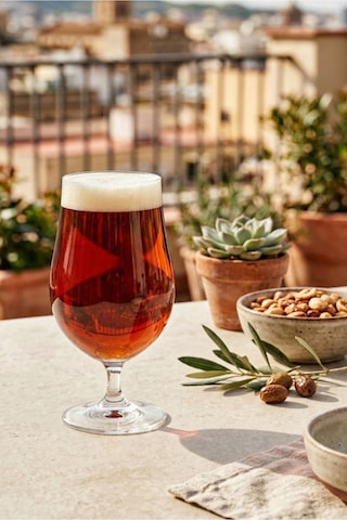 Lav Gusto Cam Bira Bardağı 6'lı 550 ml Ayaklı