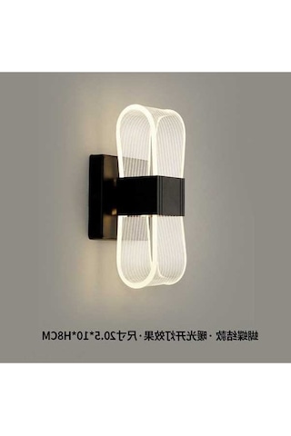 Tongxida Minimalist Lüx Altın Kelebek Duvar Lambası - 10w Üç Renkli Işık - Siyah Bow Modeli - Siyah Paket Siyah