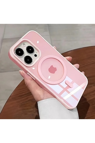 Chenkestoreone Apple Uyumlu iPhone 11 Mor Kasa Korumalı Manyetik Kılıf Kablosuz Şarj Sert Kapak