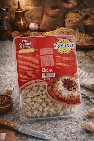 Kayseri Mantısı Etli 400 Gr Vakumlu