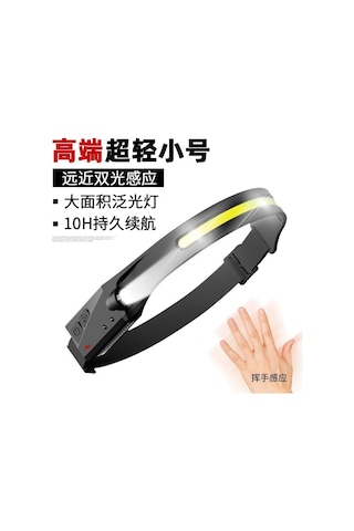 Monyee Usb Şarjlı Cob Lamba Kadınlar İçin Outdoor Bisiklet Yürüyüş Gece Koşu Balıkçılık Feneri W689-1 Beyaz Işık Diğer