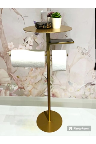 lyla concept Lisa Plus Banyo Organizeri,tuvalet Kağıtlık, Havluluk Gold Gold