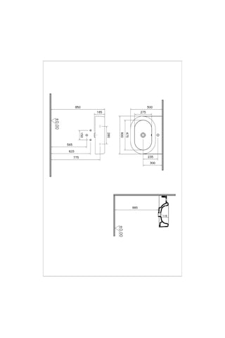 VitrA Liquid 60 CM Beyaz Armatür Deliksiz Lavabo 316B403-0016