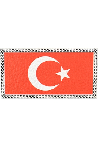 Türkiye Bayrak Dikdörtgen - Cırt - Patch - Peç - Arma - 8.5 X 4.5 Cm Kırmızı