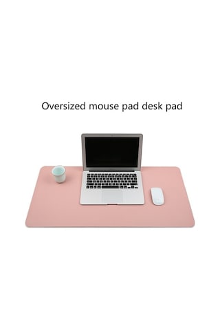 Tongxida Cbtx Çok İşlevli Deri Klavye Pedi Mouse Pad, 90x45cm Safir Mavi, Bilgisayar Masa Matı