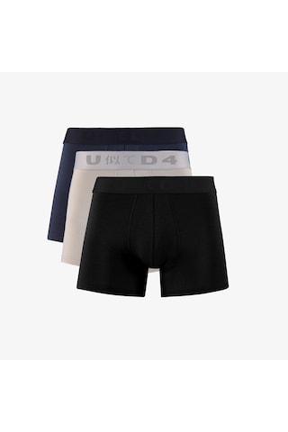 United4 Unıted4 Classic Erkek Siyah/gri Lacivert 3'lü Boxer U4boxer002 Siyah