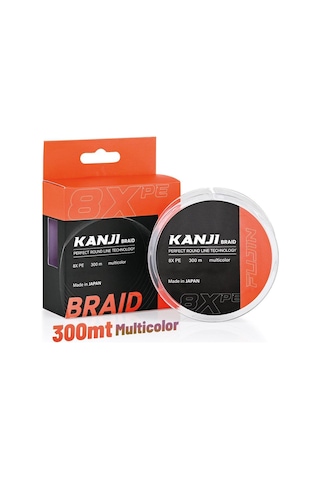 Fujin Kanji 8x 300mt Multi Color Pe Line 0.128 Mm