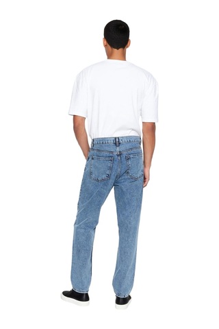 Ersefa Kadın Denim Relaxed Fit Pantolon Fonksiyonel Dayanıklı Kaliteli K mavi