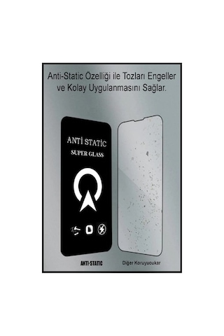 Samsung Uyumlu S26 Edge 6d Anti Static Temperli Cam Ekran Koruyucu Kırılmaz Full Kaplama
