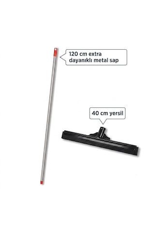 40 Cm Yer Çekpası Ve 120 Cm Metal Sap Seti - Dayanıklı Yersil Ve Çok Amaçlı Sap