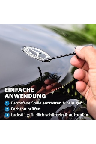 Licargo Siyah Parlak Oto Boya Kalemi 12ml, Çizik Ve Taş Darbesi Giderici, Hızlı Kurur
