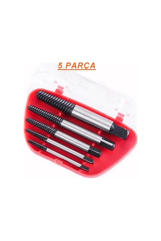5li Ters Kılavuz Takımı 5 Parça - Kırılmış Vida Civata Sökme Apa