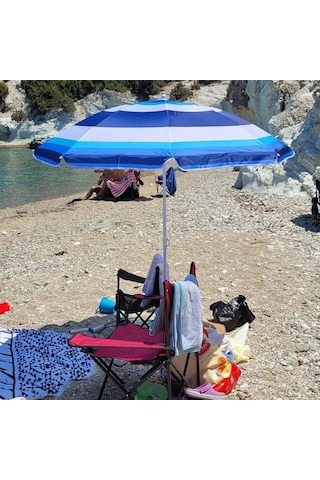 Plaj Şemsiyesi Uv Koruma Sabit Şemsiye 180cm FC041