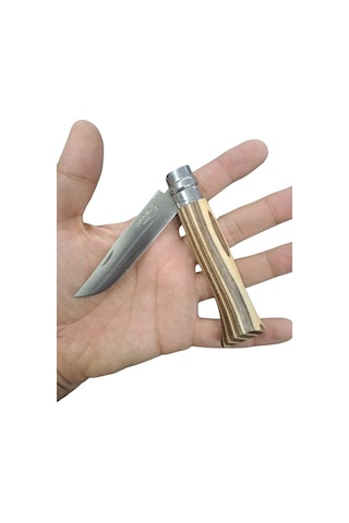 Opinel No:8 Tradition Lamine Huş Kutulu Kamp Çakı Çok Renkli