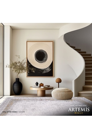 Artemis Barok - 02242a Bej-antrasit-kiremit Halı 200x290