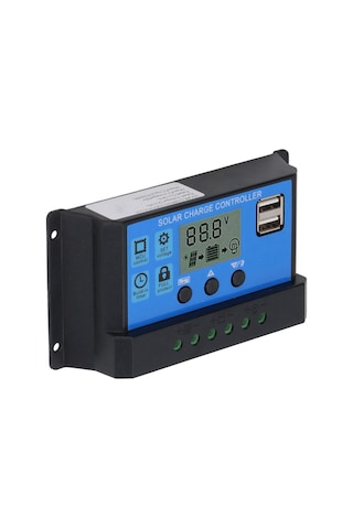 Shineyee 12v/24v Güneş Paneli Kontrol Cihazı, Lcd Ekranlı, Mppt Şarj, Çift Usb Çıkışı, 100a Güç Kapasitesi