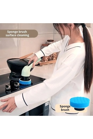 Createtech Temizleme Şekil. Kablosuz Gerici Fırçası Elektrikli Banyo Jw