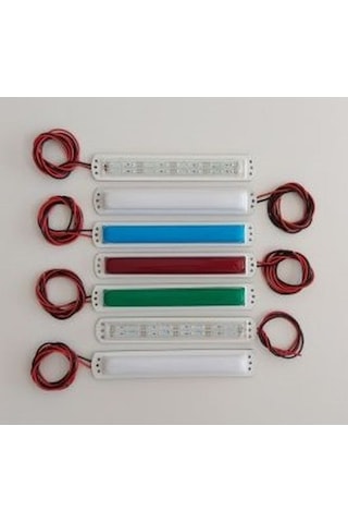 Su Geçirmez Led Lamba Marine Yat Tekne Karavan 12V-25 Cm KIRMIZI