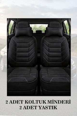 Kuga 2012 Uyumlu Siyah Renk Lüks Premium 2 Adet Minder Ve Yastık