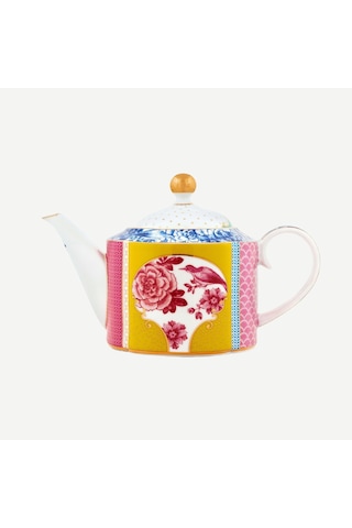Sarı Pembe Porselen Demlik 950 Ml