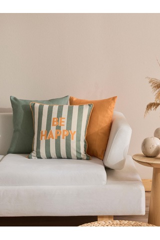 Joyleaf 3'lü Kırlent Kılıf Seti Yeşil