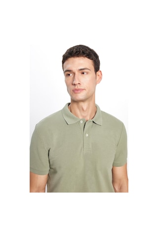 Tudors Erkek Slim Fit Dar Kesim Pamuklu Yumuşak Doku Nefes Alan Kumaş Kıvrılmaz Yaka Haki Polo Yaka Tişört-31620-haki Haki