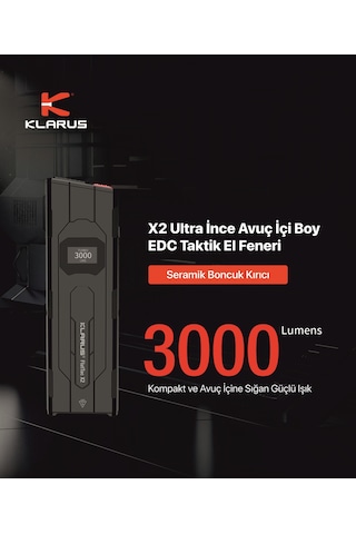 Klarus Flattac X2 Siyah