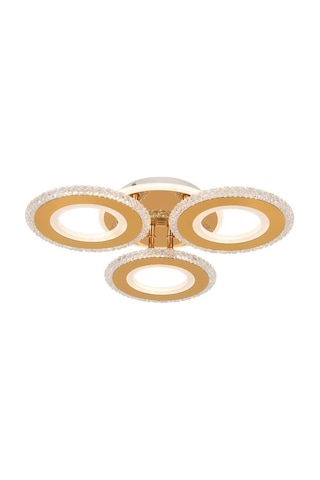 Eray Aydınlatma T001-3 Gold Kumandalı Led Avize Gold