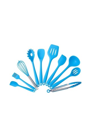 Novahub 10 Parçalı Kırmızı Silikon Mutfak Seti: Yapışmaz Pişirme Aletleri Kırmızı, Pratik Ve Dayanıklı Kırmızı