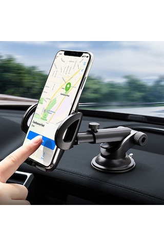 Floveme Teleskopik Cep Telefonu Araba-Araç Tutucu (342644241)-Siyah