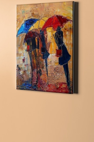 Webstyle Sayılarla Boyama Seti Kasnaklı Renkli Şemsiyeler 50x65 Cm