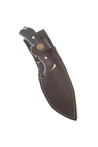 Kampçı Bıçağı Outdoor Bıçak 21 cm Kılıflı Bıçak Kahverengi